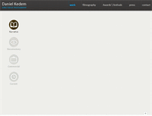 Tablet Screenshot of danielkedem.com